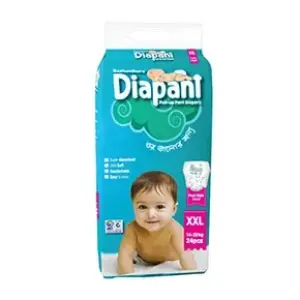 Bashundhara Diapant Pant Style Baby Diaper (14-25Kg) - XXL 24pcs