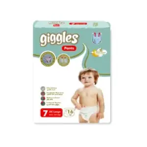 Giggles Baby Pants 17+Kg XXL 16 Pcs L-84 (Made in Turkey)