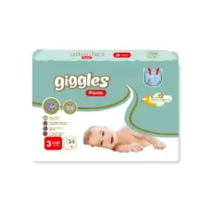 Giggles Baby Pants 4-9 Kg Midi 34 Pcs L-80 (Made in Turkey)