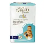 Giggles Premium Baby Diaper 4-9 Kg Midi 62 Pcs (Made in Turkey)