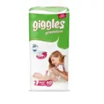 Giggles Premium Belt Twin Pack 3-6 Kg Mini 40 Pcs L-47 (Made in Turkey)