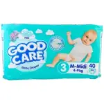 Good Care Twin Mini Olive Oil Diapers Belt 4-9 kg 40 Pcs