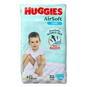 Huggies Airsoft Baby Diaper Belt Style (13-18kg) - XL38