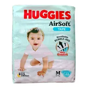 Huggies Airsoft Tape Diaper (6-11kg) – M52