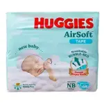 Huggies Airsoft Tape Diapers(0-5kg) – NB68