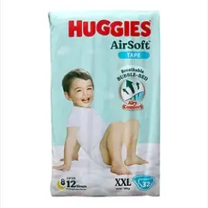 Huggies Airsoft Tape Diapers(15kg+) – XXL32