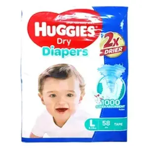 Huggies Dry Tape Baby Diaper (9- 14kg) - L58