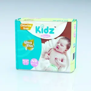 Kidz Baby Belt Diaper New Born 0-4 kg (25 pcs)