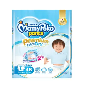 MamyPoko Premium Extra Dry Pants Diaper (Boys) L 9-14 Kg (48 Pcs)_Thailand