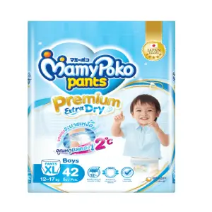 MamyPoko Premium Extra Dry Pants Diaper (Boys) XL 12-17 Kg (42 Pcs)_Thailand