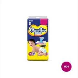 MamyPoko Pants Baby Diaper Standard (7-12Kg) - M34