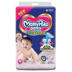 TMamyPoko Pants Medium 7-12 Kg 46 Pcs (Made in India)