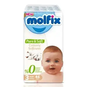 Molfix Pure & Soft Medium (4-9 kg) 46pcs