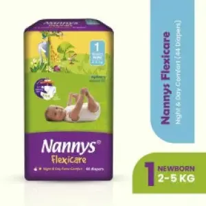 Nannys Flexicare Diaper Premium Mini Belt 2-5 kg 44 pcs (Made in Cyprus)