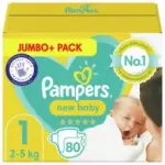 Pampers Diapers Newborn Size 1 Belt 2-5kg- 80 pcs (UK)