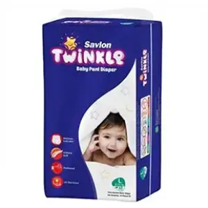 Savlon Twinkle Baby Pants Diaper (8-15Kg) - L 48pcs