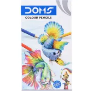 DOMS Full Size Color pencil - 12Pcs Free 1 Sharpner.