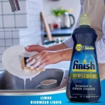 Finish Lemon Rinse Aid Shinier & Drier Dishes Liquid 800ml