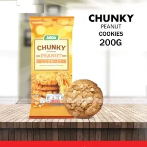 Asda Chunky Peanut Cookies 200G