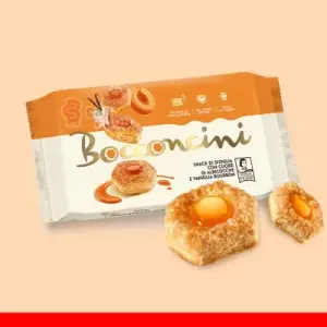 Bocconcini Snack Di Sfoglia Con Cuore Di Albicocche E Vaniglia Bourbon 100G