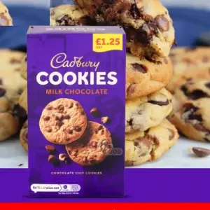 Cadbury Cookies Milk Chocolate 150G