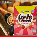 Julie's Love Letters Strawberry Wafers 100G