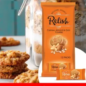 Relish Cashew, Almonds & Oats Cookies (12packs) 504G