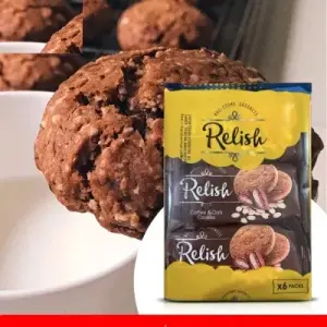 Relish Coffee & Oats Cookies 6pcs pack