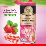 Royal Wafer Strawberry Cream Wafer Stick 125G