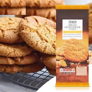 Tesco Spiced Stem Ginger Cookies 200G