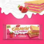 Tiffany Crunchy n Cream Strawberry Wafers 76g