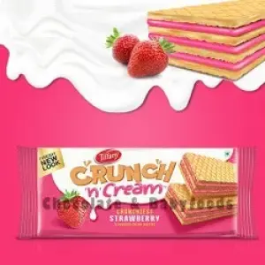 Tiffany Crunchy n Cream Strawberry Wafers 76g