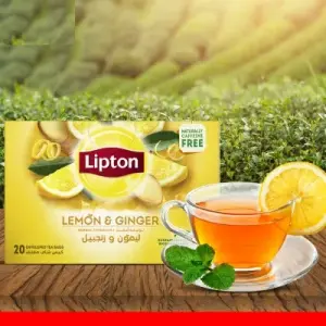 Lipton Lemon & Ginger Herbal Infusion (20 Tea Bags) 32G