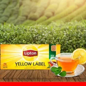 Lipton Yellow Label Rich, Natural Taste Of Sun-Ripened Tea Leaves (25 Tea Bags) 50G