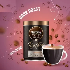 Nescafe Gold Blend Roastery Collection Dark Roast Rich & Intense Coffee 95G