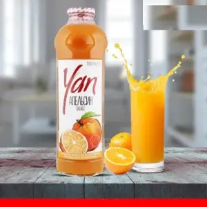 Yan Pure Orange No Sugar Added 100% Juice 946ml