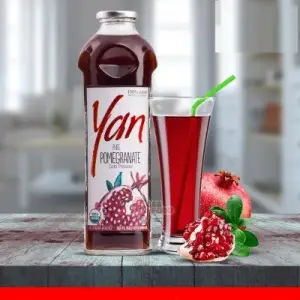 Yan Pure Pomegranate Cold Pressed No Sugar Added 100% Juice 946ml