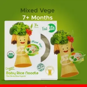 First Bite Mixed Vege Organic Baby Rice Noodle (7+months) 180G