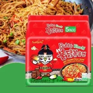 Samyang Buldak Kimchi Hot Chicken Flavor Ramen Noodles 700g (5 pc's pack)