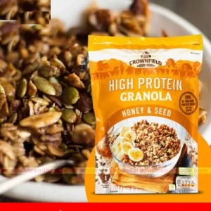 Crownfield High Protein Granola Honey & Seed 400gm