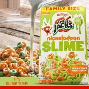 Kellogg's Apple Jacks Nickelodeon Slime Cereal 368G