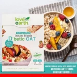 Love Earth Nothing Artificial Instant Muesli Contain Grain, Nut & Seed D'betic Oat 400gm