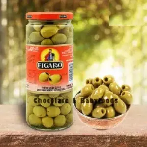 Figaro Pitted Green Olives 340G