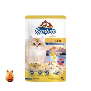 Kaniva Tuna Topping Shirasu Soft Jelly Cat Food 70 gm