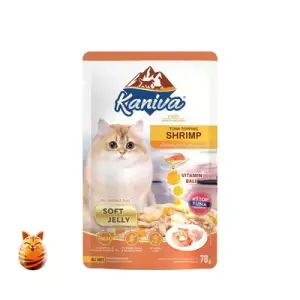 Kaniva Tuna Topping Shrimp Soft Jelly Cat Food 70 gm