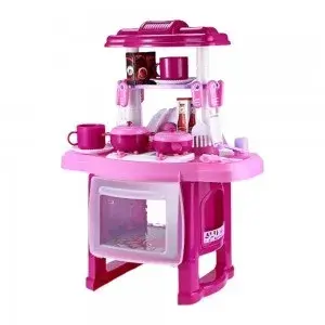 Kids Kitchen Set Children Kitchen Toys Large Kitchen Cooking Simulation Model Play Toy For Girl Baby