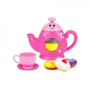 Winfun 00754G Let's Pretend Tea Party! Interactive Tea Set With Lights, Sounds & Phrases (Ages 18 Months+)